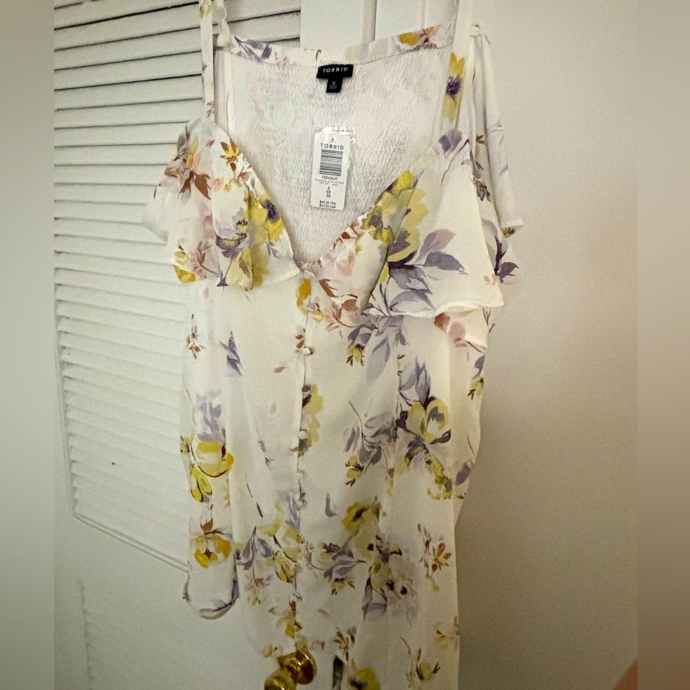 Beautiful white flower shirt